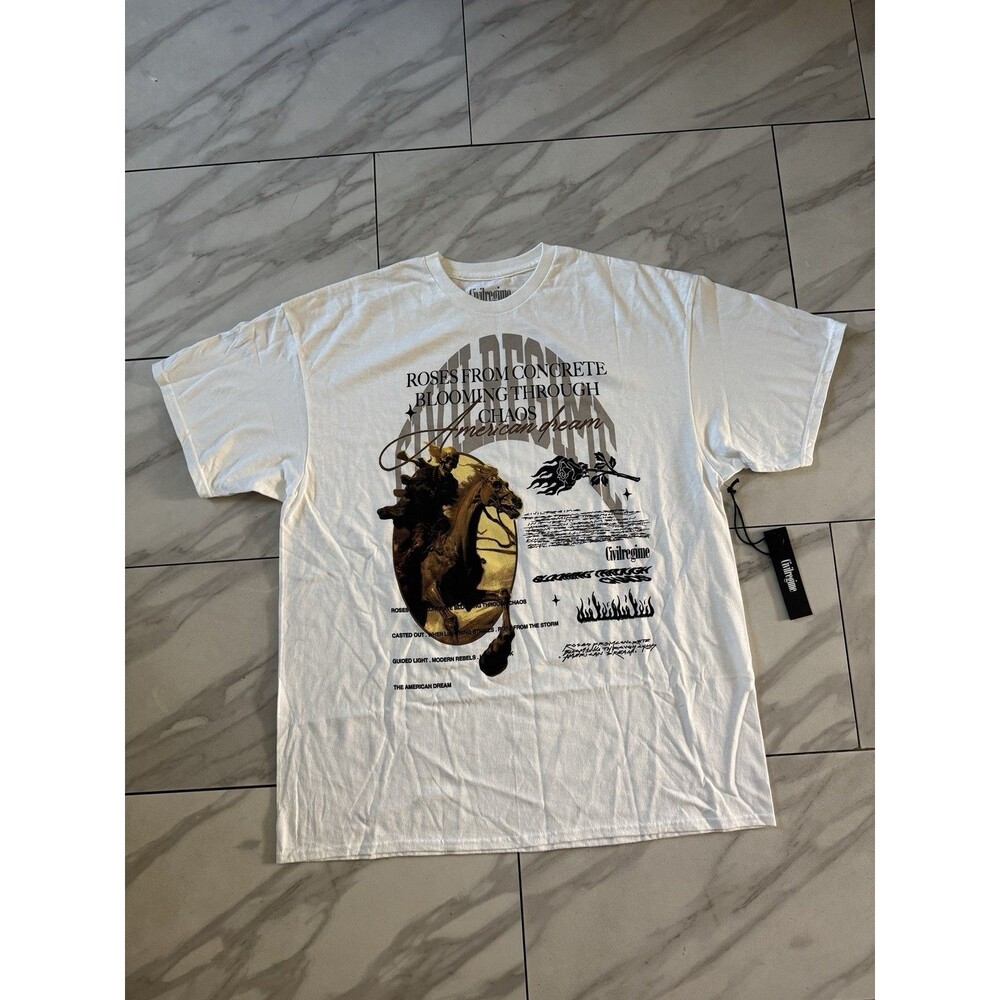 Civil Regime An American Story Roses From Concrete Shirt Men’s Size 2XL XXL NWT